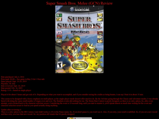 Super_Smash_Bros_Melee_GCN_review screenshot
