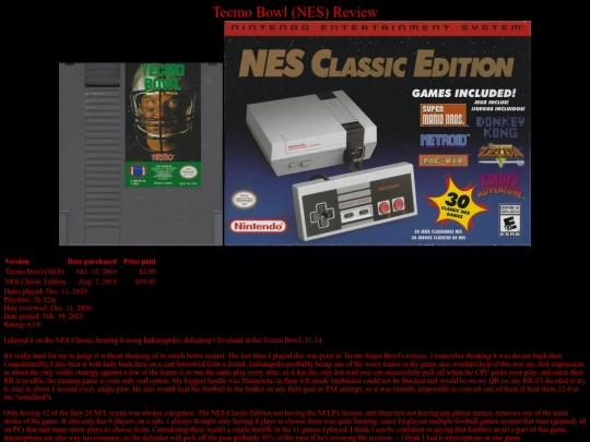Tecmo_Bowl_NES_review screenshot