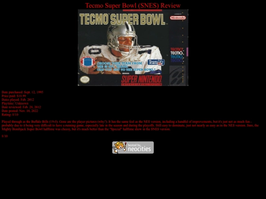 Tecmo_Super_Bowl_SNES_review screenshot