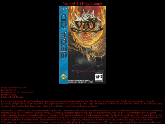 Vay_SCD_playthrough screenshot