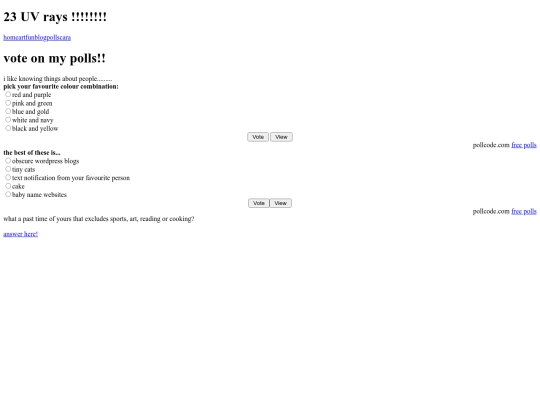 polls screenshot