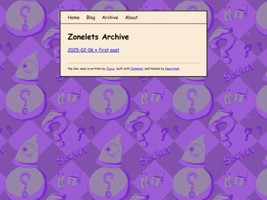 archive screenshot