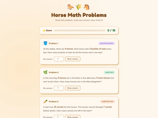 mathhorse screenshot
