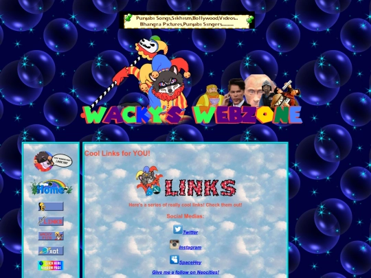 links screenshot