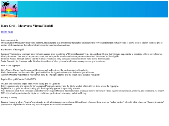 info screenshot
