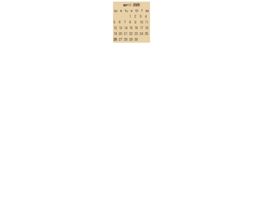 calender screenshot