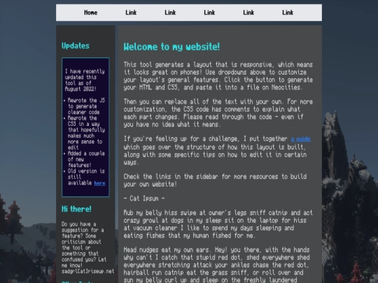 index screenshot