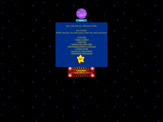 Links screenshot