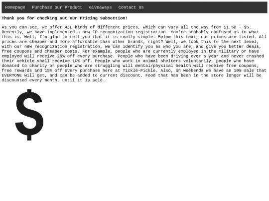 About_our_Product/Price/pricing screenshot