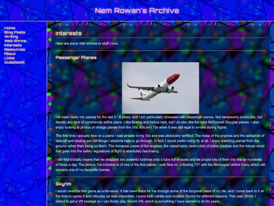 interests screenshot