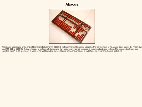 Abacus screenshot