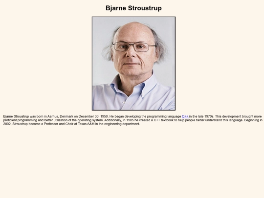 BjarneStroustrup screenshot