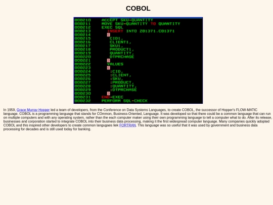 COBOL screenshot