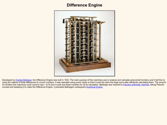 DifferenceEngine screenshot