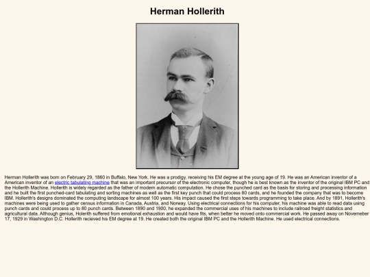 HermanHollerith screenshot