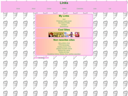 links screenshot