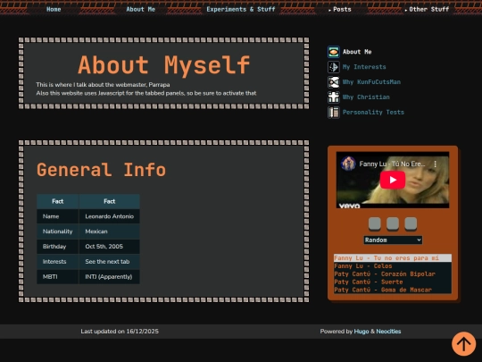 about-me screenshot