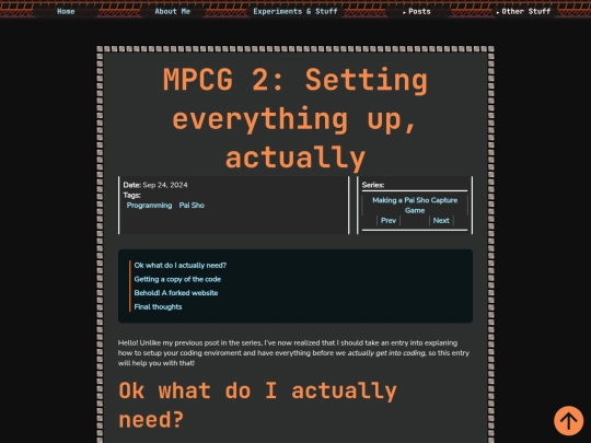 posts/2024/09/mpcg-2-setting-everything-up screenshot