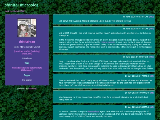 microblog screenshot