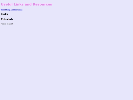 links screenshot