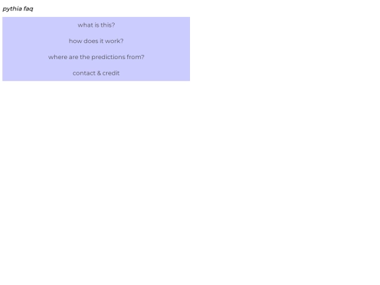 pythia screenshot