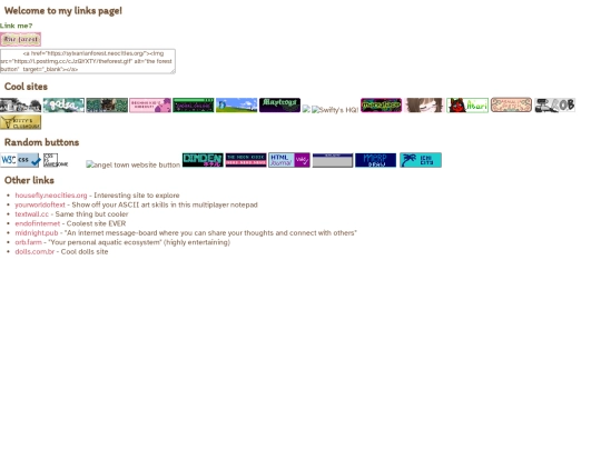 links screenshot