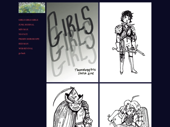 ThaumaturgyArts/zines/girlsgirlsgirls screenshot