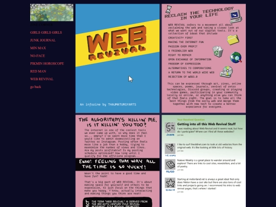 ThaumaturgyArts/zines/webrevival screenshot