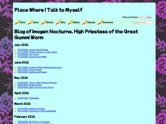blog screenshot