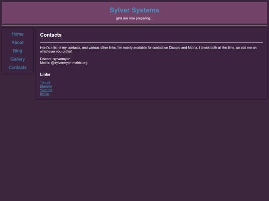 pages/contacts screenshot