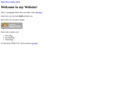 index screenshot