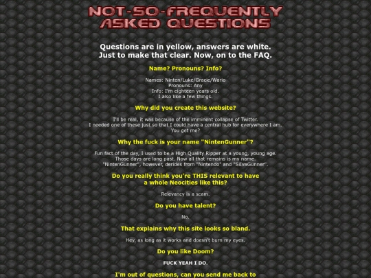 faq screenshot