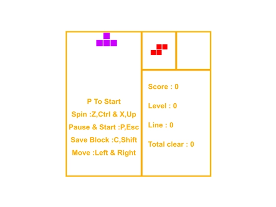 Tetris screenshot