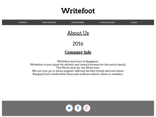 aboutwritefoot screenshot