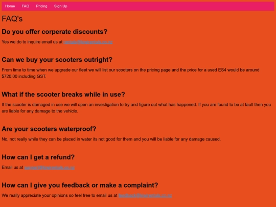 faq screenshot