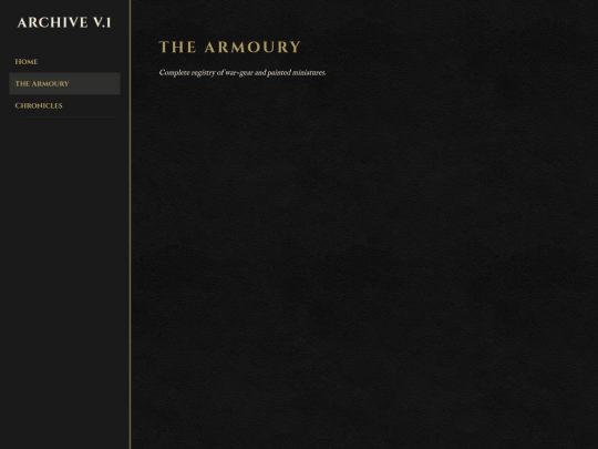 armoury screenshot