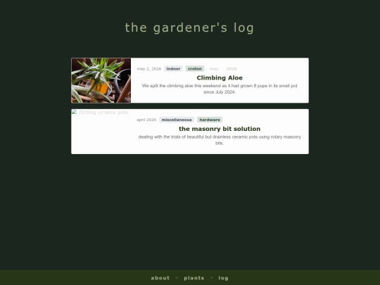 log screenshot