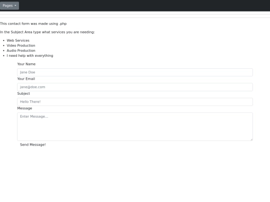 contactpage screenshot