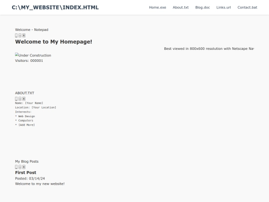 index screenshot