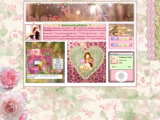 my websites/keys screenshot