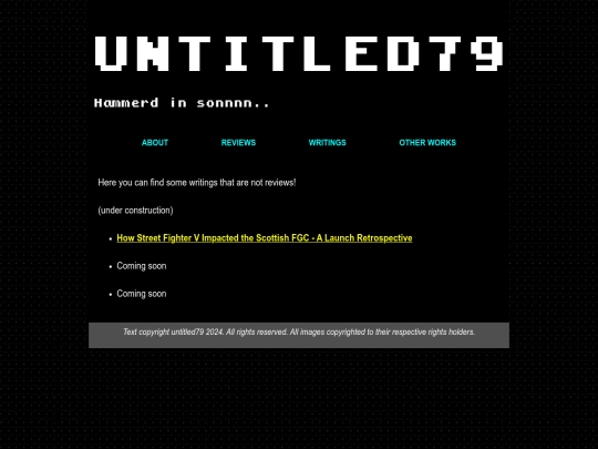 writings screenshot