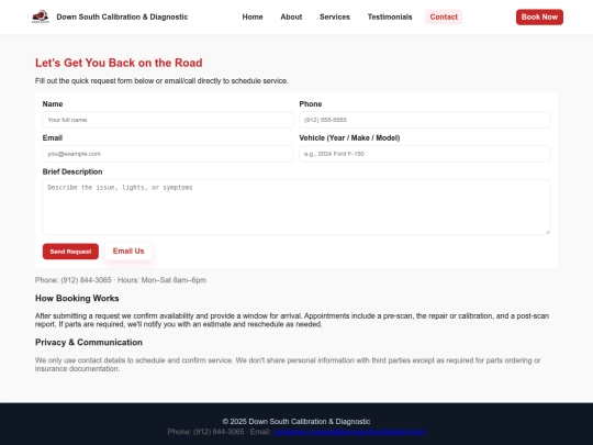 contact screenshot