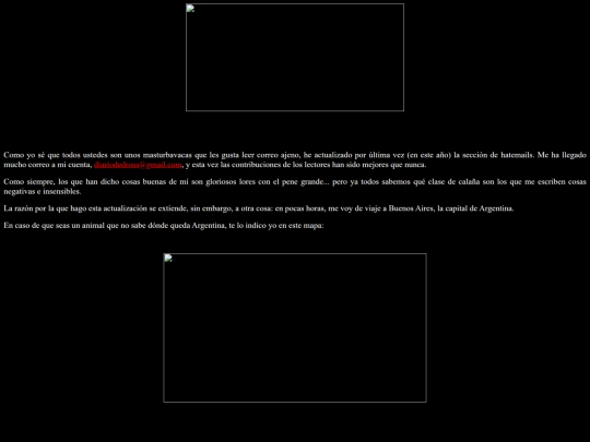 dross/Hatemails/2005/CRONICASHATEMAIL2 screenshot