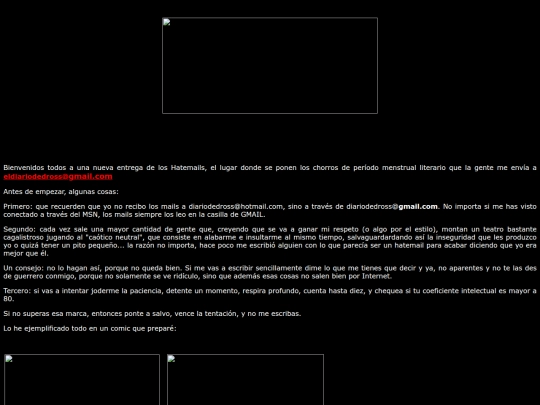dross/Hatemails/2007/Septiembre_2007 screenshot