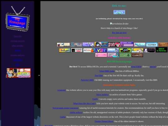 links screenshot