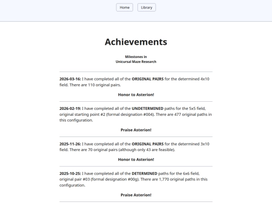 library/achieve screenshot