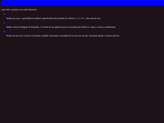 projects screenshot