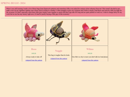 crochet/sp24bug screenshot
