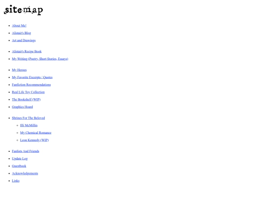 sitemap screenshot