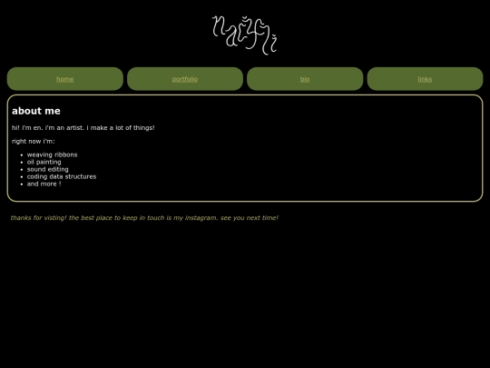 bio screenshot